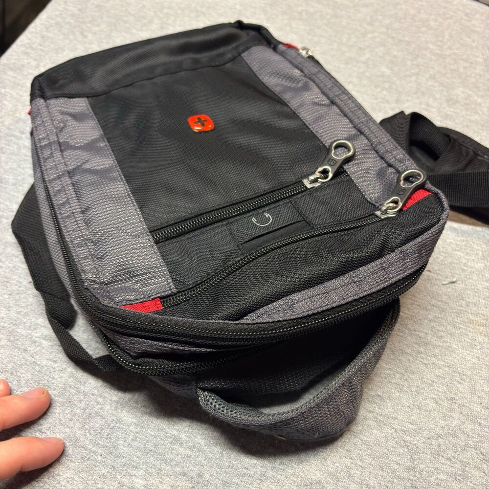 Swissgear Black and Grey Mini Sling Backpack - Picture 5 of 12